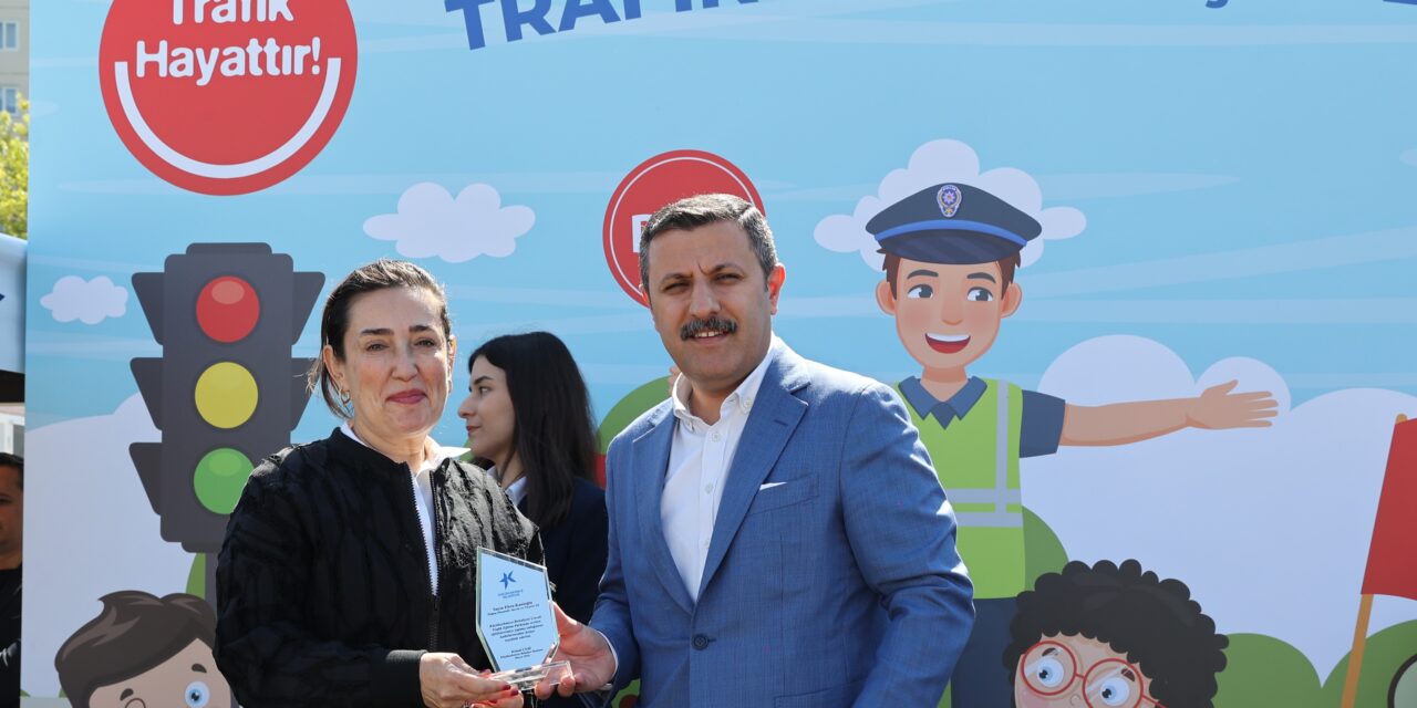 Çocuklara trafik güvenliği şenliği