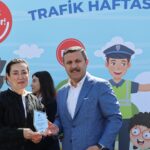 Çocuklara trafik güvenliği şenliği