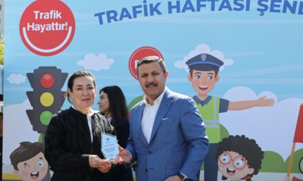 Çocuklara trafik güvenliği şenliği